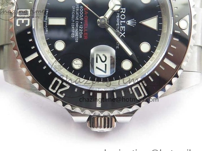 1228 Sea-Dweller 2017 Baselworld 126600 Noob 1:1 Best Edition Black Dial on SS Bracelet A2836 V Effortless 3065